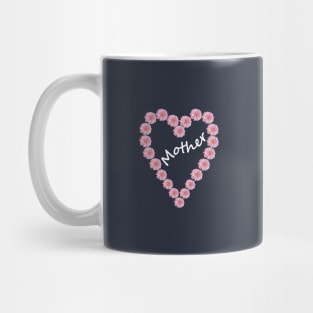 Small Mother Floral Heart for Mothers Day Mug